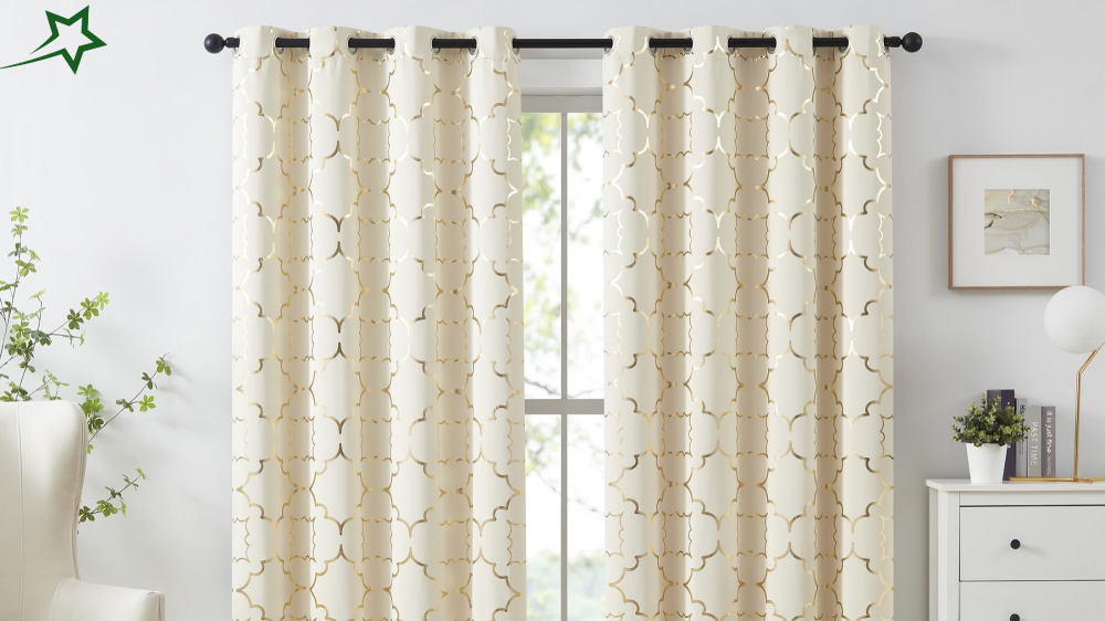 34x84 Patterned Blackout Curtains