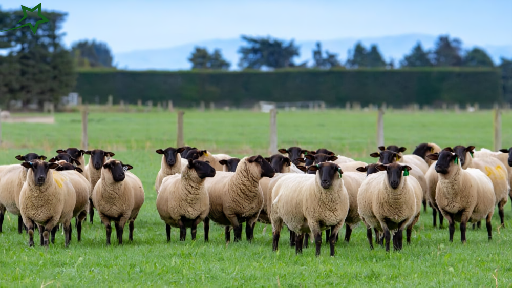 Suffolk Sheep Distinctive Markings