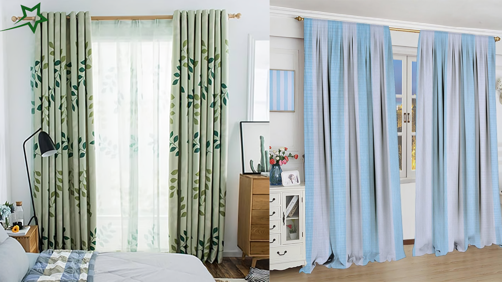 34x84 Patterned Blackout Curtains