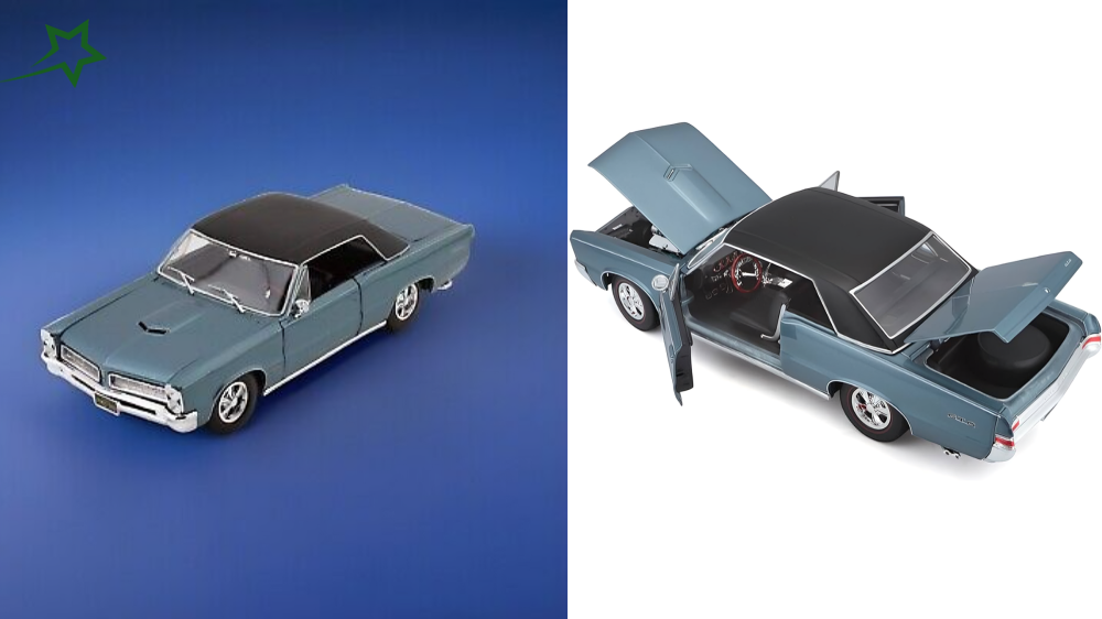 Maisto 1965 Teal GTO 1 18 Scale Diecast Car