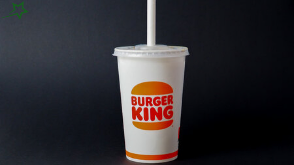 Large White Plastic Burger King Cup