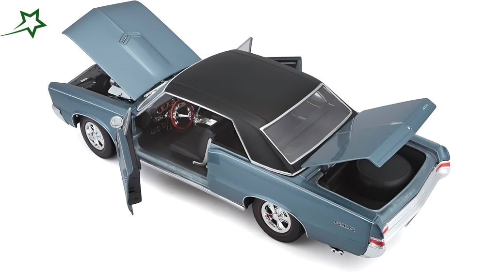 Maisto 1965 Teal GTO 1 18 Scale Diecast Car