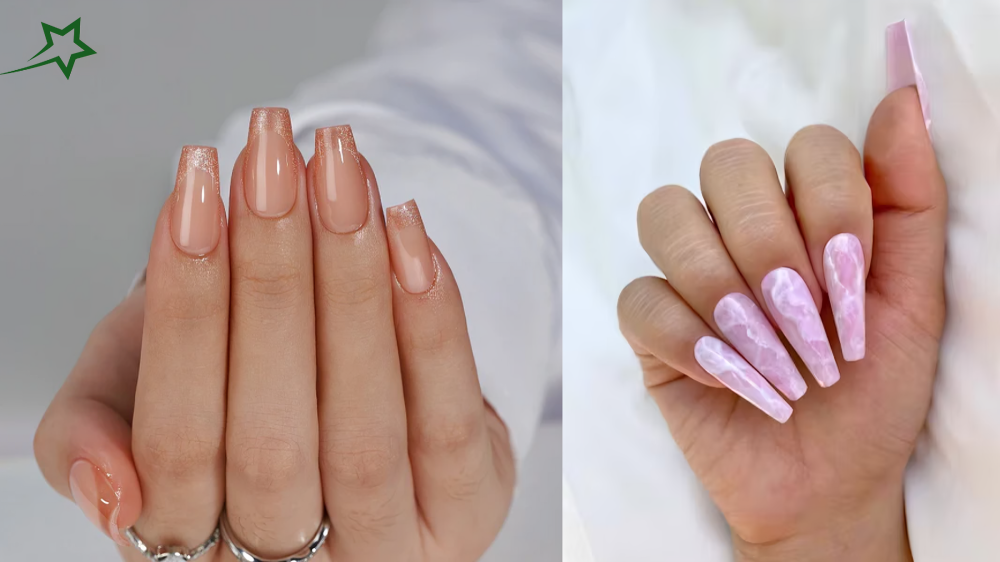 Coffin Shaped Nails